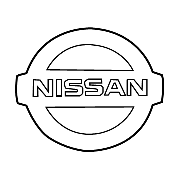 Nissan 62890-6RA0A Emblem-Radiator Grille