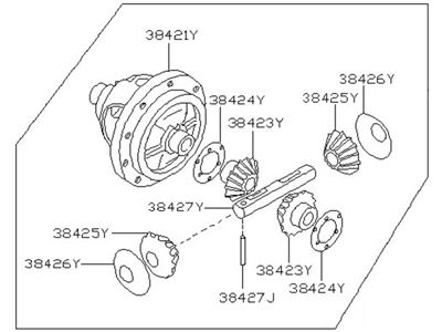 Nissan 38411-81X01 Differential Assy