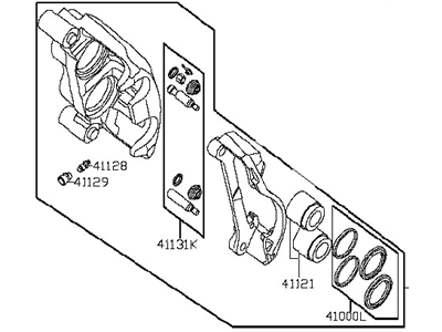 Nissan Brake Caliper Repair Kit - 41001-1PA1B