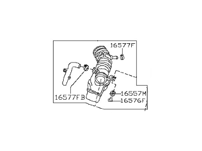 Nissan 16576-5W900 Duct Assembly-Air