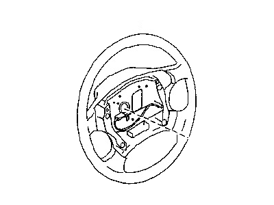 Nissan 48430-4B066 Steering Wheel Assembly W/O Pad