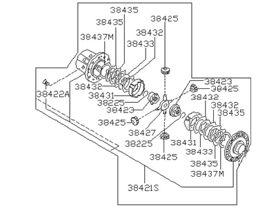 Nissan 38420-71S01 Differential Assembly LSD