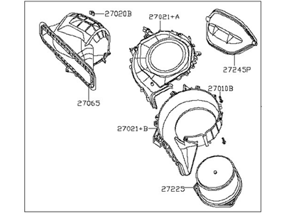 2014 Nissan Maxima Blower Motor - 27200-9DF0C
