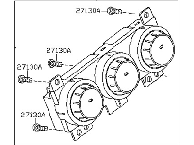 Nissan 27510-ZT50A Control Assembly-Air Conditioner