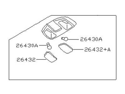 Nissan 26430-8B400 Lamp Assembly-Map
