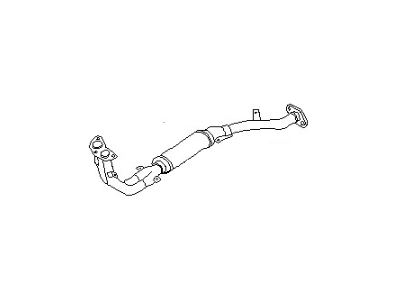 Nissan 20020-85M04 Exhaust Tube Assembly, Front W/Muffler