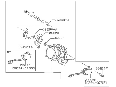 Nissan 16119-72F11 Throttle Chamber Assembly