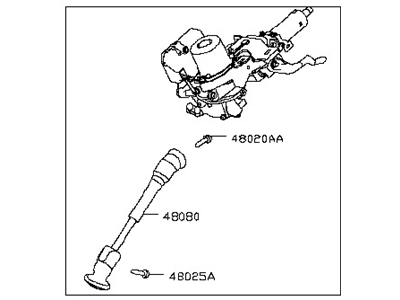 Nissan Rogue Steering Column - 48810-4BA5C