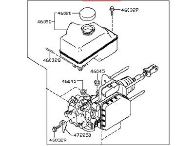 2020 Nissan NV Brake Master Cylinder Reservoir - 46010-9JJ7A