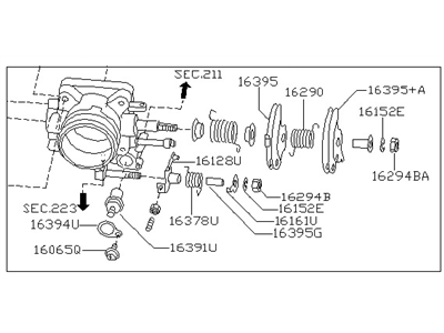 2021 Nissan Versa Throttle Body - 16119-5RL0A