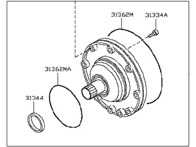 Nissan 31340-1XJ0E Pump Assembly-Oil