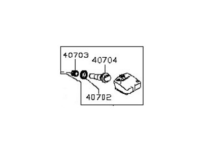 2014 Nissan Cube TPMS Sensor - 40700-JK01A