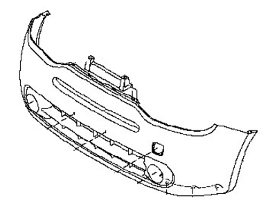 Nissan F2022-1A61H Front Bumper Cover