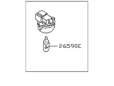 Nissan 26470-60U0E Lamp Assembly Step