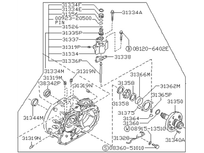 Nissan 31340-21X75 Housing Assembly-Converter,W/OIL Pump