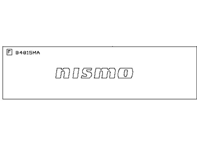 Nissan H4895-1A30A Trunk Lid Emblem
