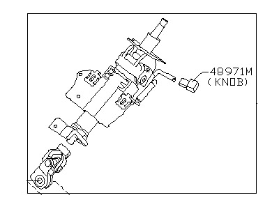 Nissan 48810-ZM70A Column Assy-Steering,Upper