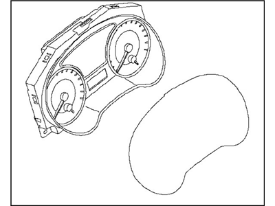 Nissan 24810-3YU1A Instrument Cluster Speedometer