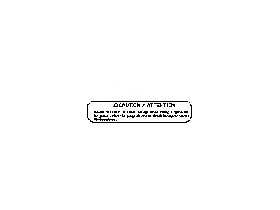 Nissan 99053-ZL10A Label