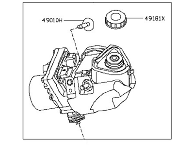 Nissan Power Steering Pump - 49110-3TA0B