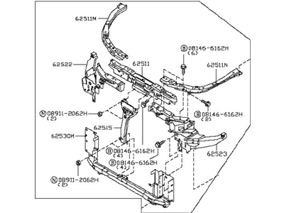 Nissan Murano Radiator Support - 62500-CC40A