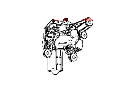 2013 Nissan Pathfinder Wiper Motor - 28710-3KA0A