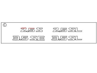 Nissan 84896-ZB700 Emblem-Trunk Lid