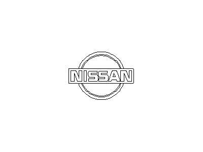 1994 Nissan Hardbody Pickup (D21) Emblem - 65892-55G10