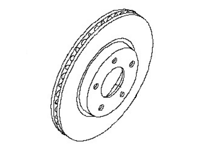 Nissan 40206-ZX00A Rotor-Disc Brake,Front