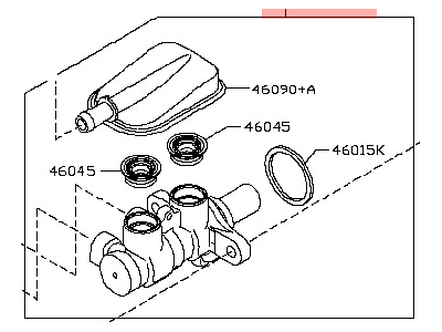 Nissan 46010-3LM0A Cylinder Assy-Brake Master