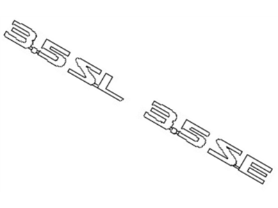 Nissan 84896-7Y300 Trunk Lid Emblem