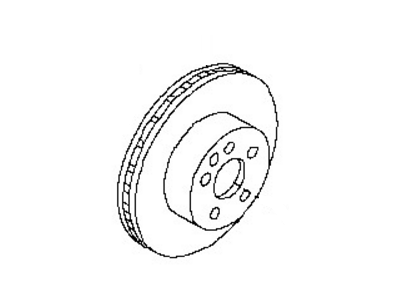 Nissan 40206-1AA0A Rotor-Disc Brake,Front