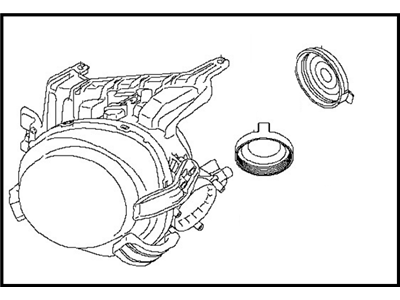 Nissan 26075-3YM8A Headlamp Housing Assembly, Driver Side