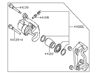 Nissan Brake Caliper Repair Kit - 44011-JA01B