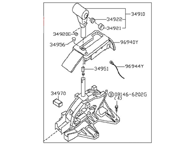 Nissan 34901-EA60B Transmission Control Device Assembly