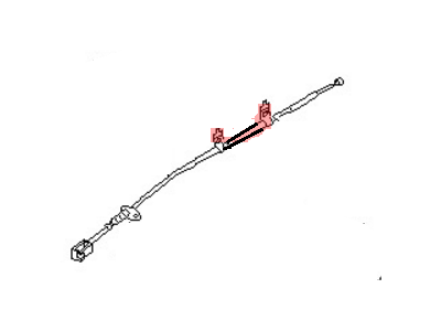 Nissan 36530-73P10 Cable Assembly-Brake,Rear R