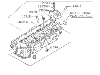 Nissan 11041-30R82 Head Assembly Cylinder