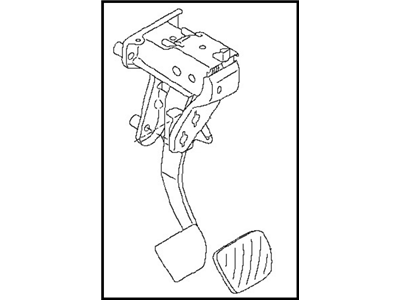 Nissan 46501-1KA0B Pedal Assy-Brake W/Bracket