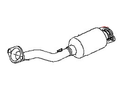 Nissan 20010-3AN6A Front Exhaust Tube Assembly