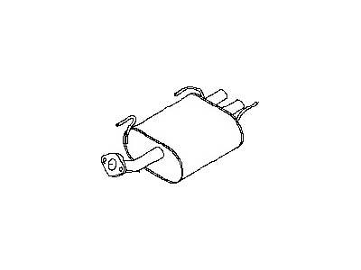 Nissan 20100-57Y70 Exhaust Muffler Assembly