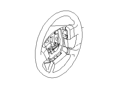 Nissan 48430-CC20B Steering Wheel Assembly W/O Pad