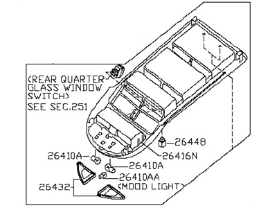 Nissan 26430-ZQ03D Lamp Assembly Map
