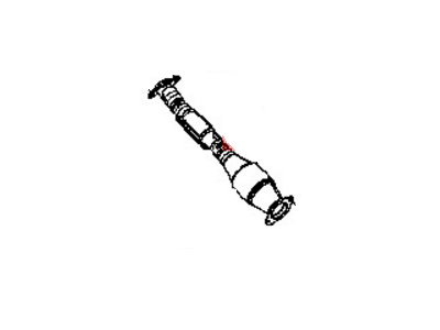Nissan 20020-1PE0A Exhaust Tube Assembly, Front