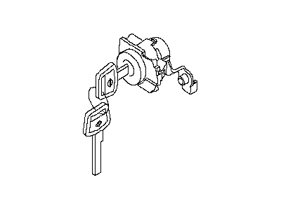 Nissan H0601-7Y025 Cylinder Set-Door Lock,L