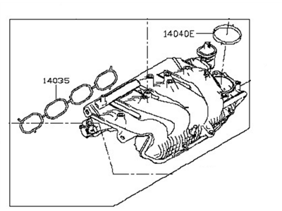 Nissan 14001-1KC0A Manifold-Intake