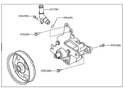 2009 Nissan Maxima Power Steering Pump - 49110-9N00A