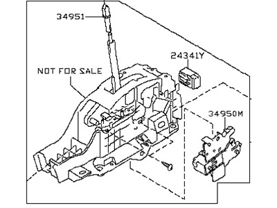 Nissan 34901-1AA0D Transmission Control Device Assembly