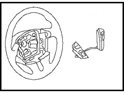 Nissan 48430-1AA1B Steering Wheel Assembly Without Less Pad