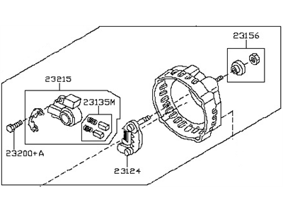 Nissan Versa Alternator Case Kit - 23127-BC40A