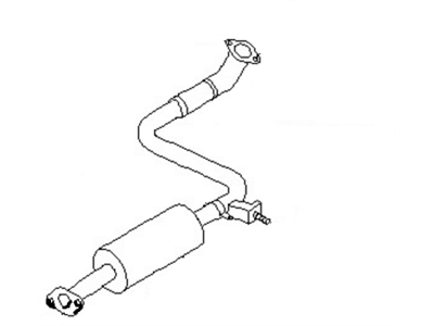Nissan 20300-3Y700 Exhaust, Sub Muffler Assembly